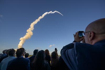 Guests watching the launch